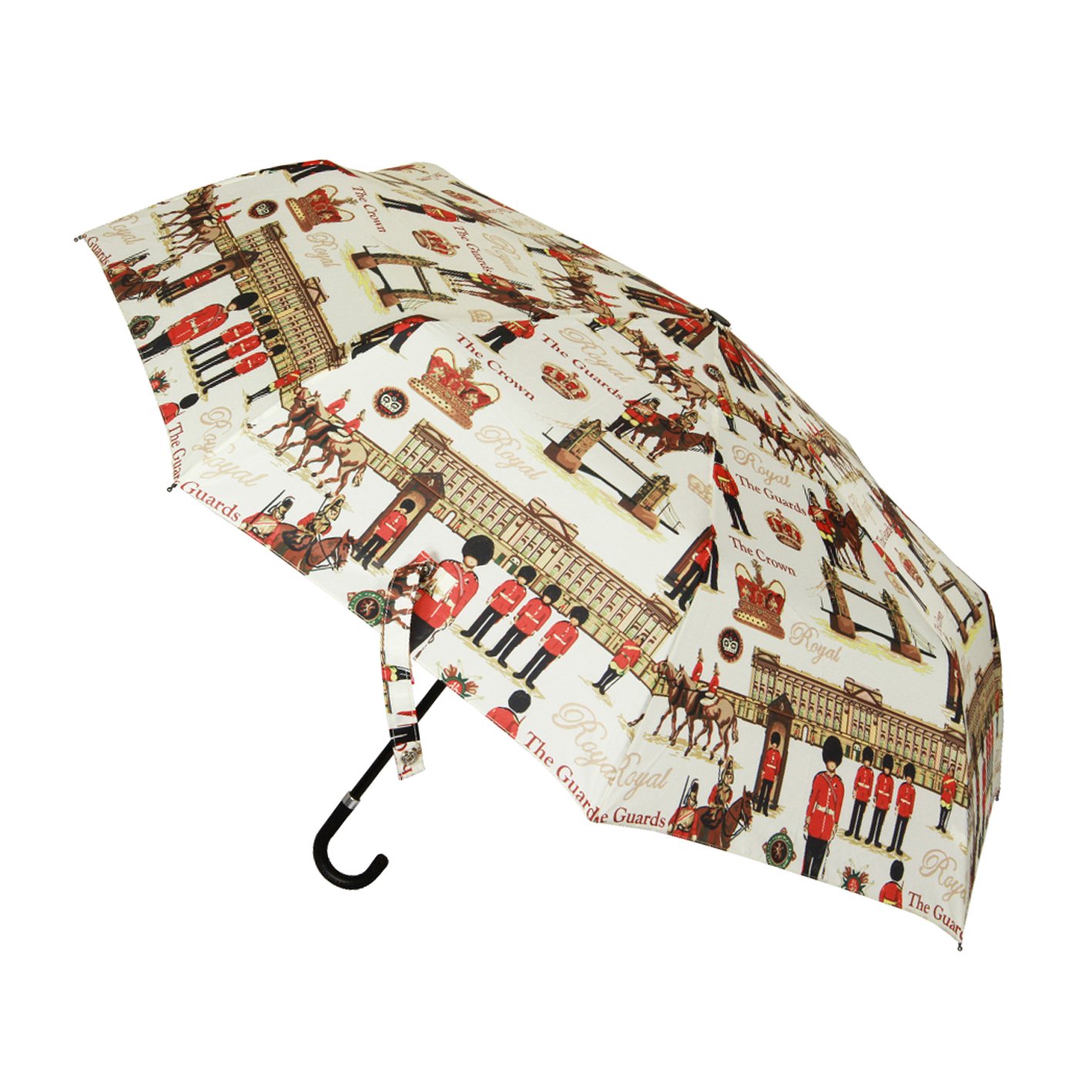 Folding Lightweight Windproof Umbrella for Women Sun Parasol with Signare Designs (Royal Guard, UM-FO-RGD)