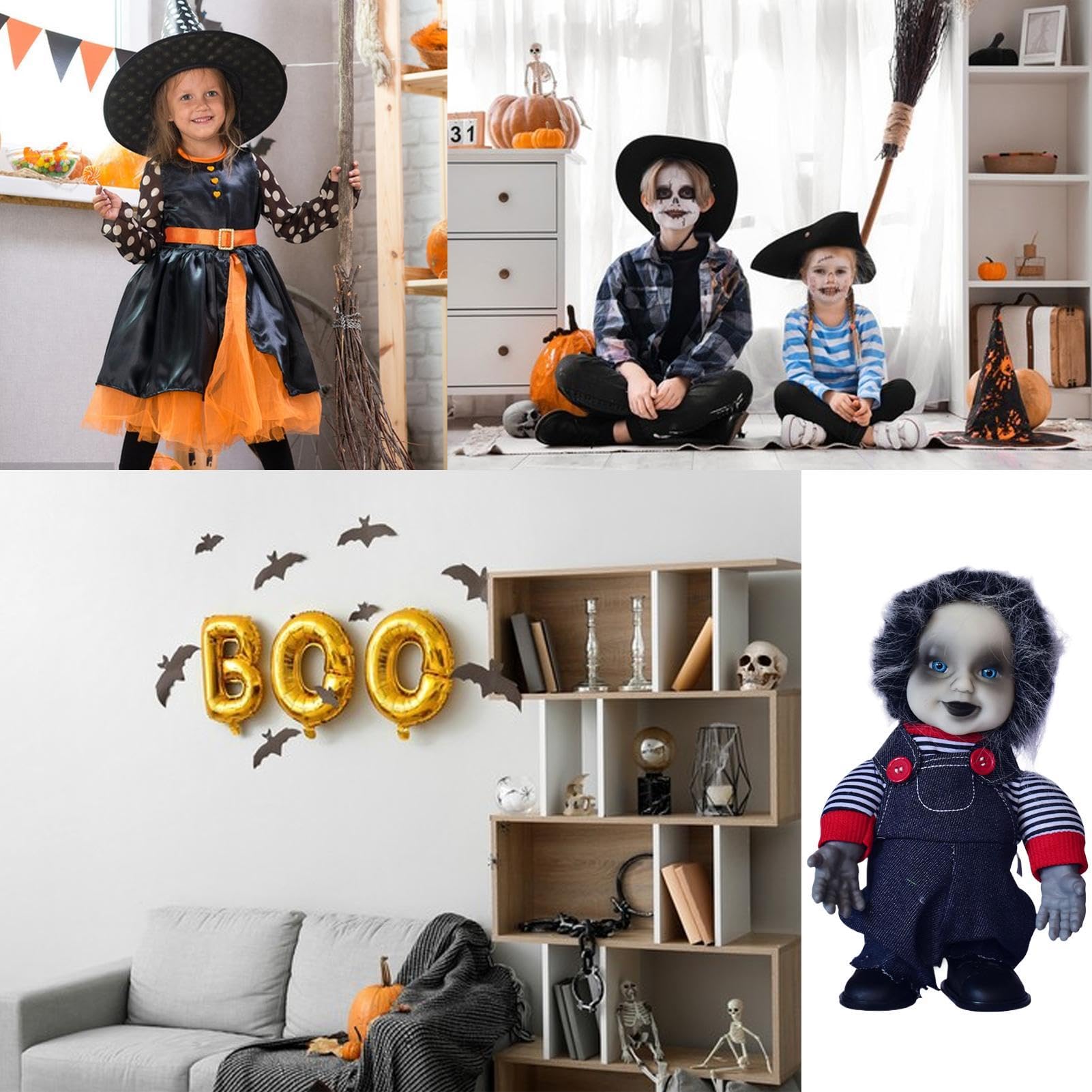 Amazon | Zqkimzi 不気味な人形、アニマトロニクスガールドール