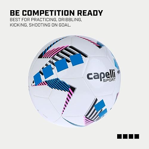 Miniatura 5 de Capelli Sport Balón de fútbol, Star Cubes Team Balón de fútbol para entrenamiento al aire libre e interior