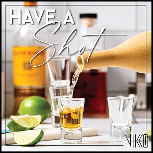 Miniatura 3 de Vikko Vasos de chupito de 1 onza, juego de 6 vasos pequeños de licor y alcohol, vasos de barra de tequila duraderos para bebidas alcohólicas