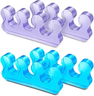 Molain Toe Separators Pedicure,Pedicure Toe Separators,Repeatable Washable Toenail Dividers,Toe Separators for Nail Polish Application (Style D)