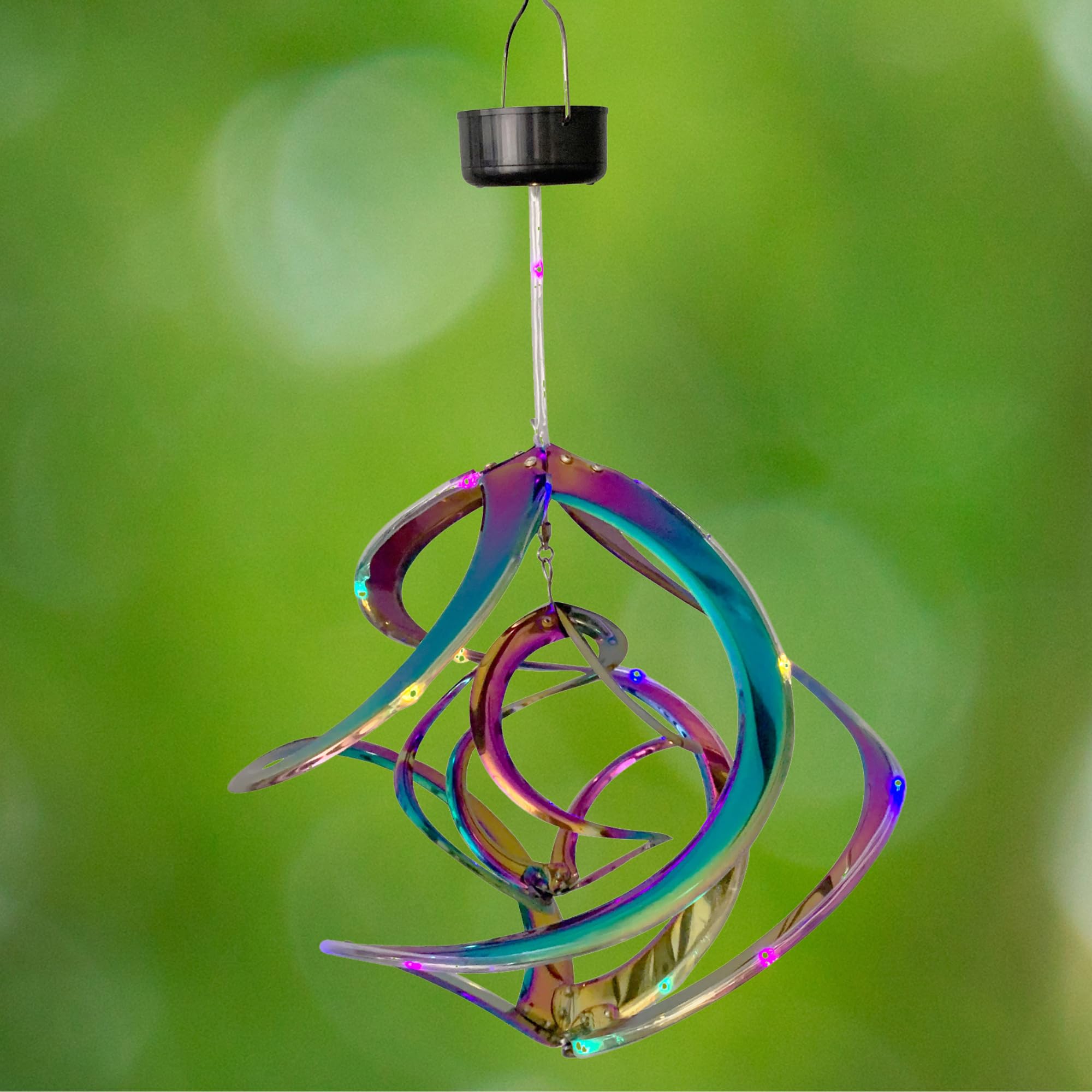 Red Carpet Studios Cosmix – Spinner Da Giardino In Rame Con Pianeta Singolo In Vetro - 3