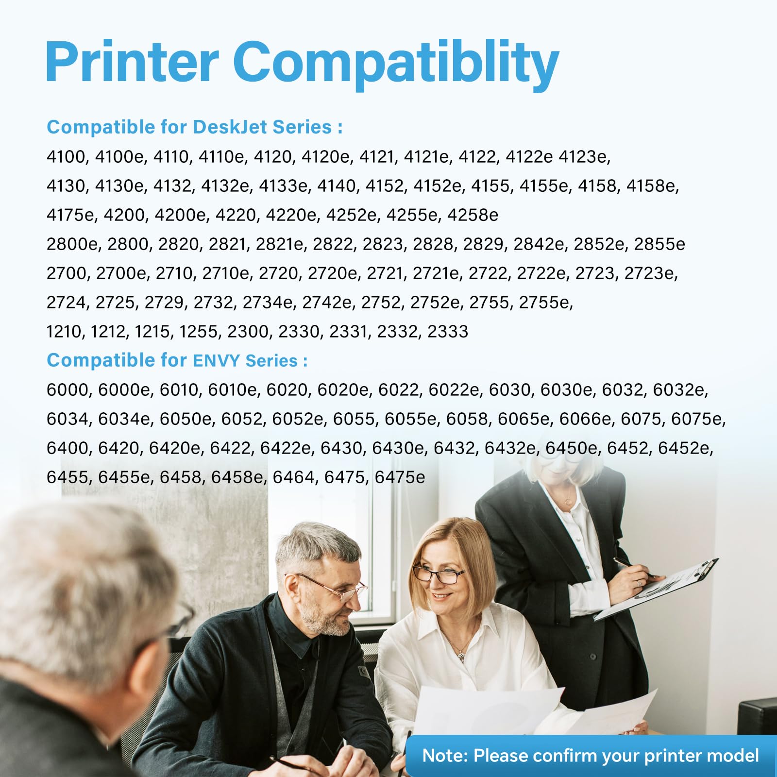 Cartucce d'inchiostro 67 XL, colore nero, compatibili con HP Ink 67 67XL, ad alta resa, ricambio per HP67 Work per HP DeskJet 2855e 2755e 1255 4100 2800e 2755e ENVY Pro 6455 6485 6000 (confezione da 2
