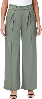 Women Wide Leg High Waisted Flowy Dress Pants Martinique | Ubuy