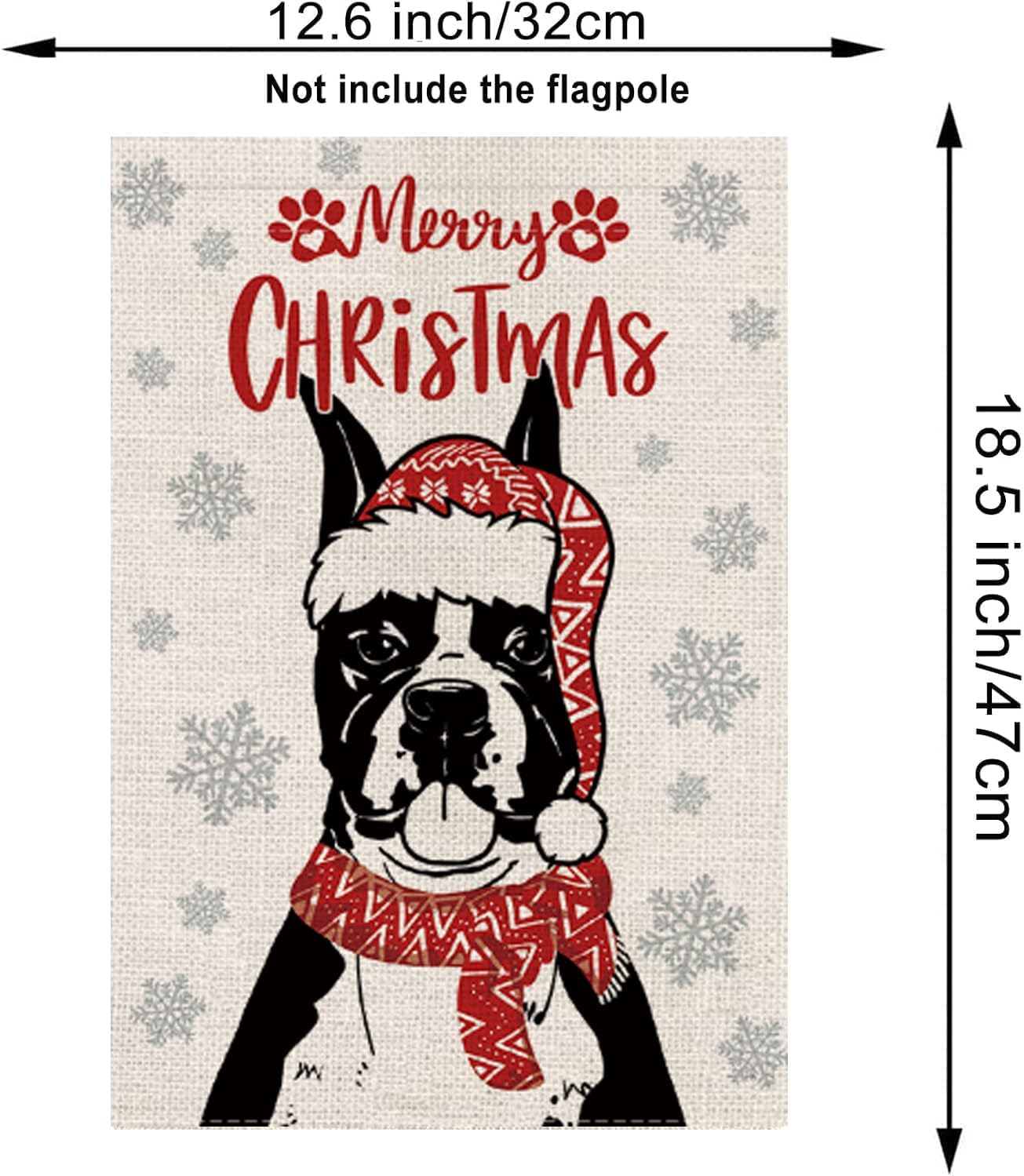Seasonal Garden Flags Boxer Double Sided Flags Set of 11 Holiday Farmhouse Indoor Outdoor Yard Lawn Christmas Gifts Decorations 12.5x18 Inch - Image 2