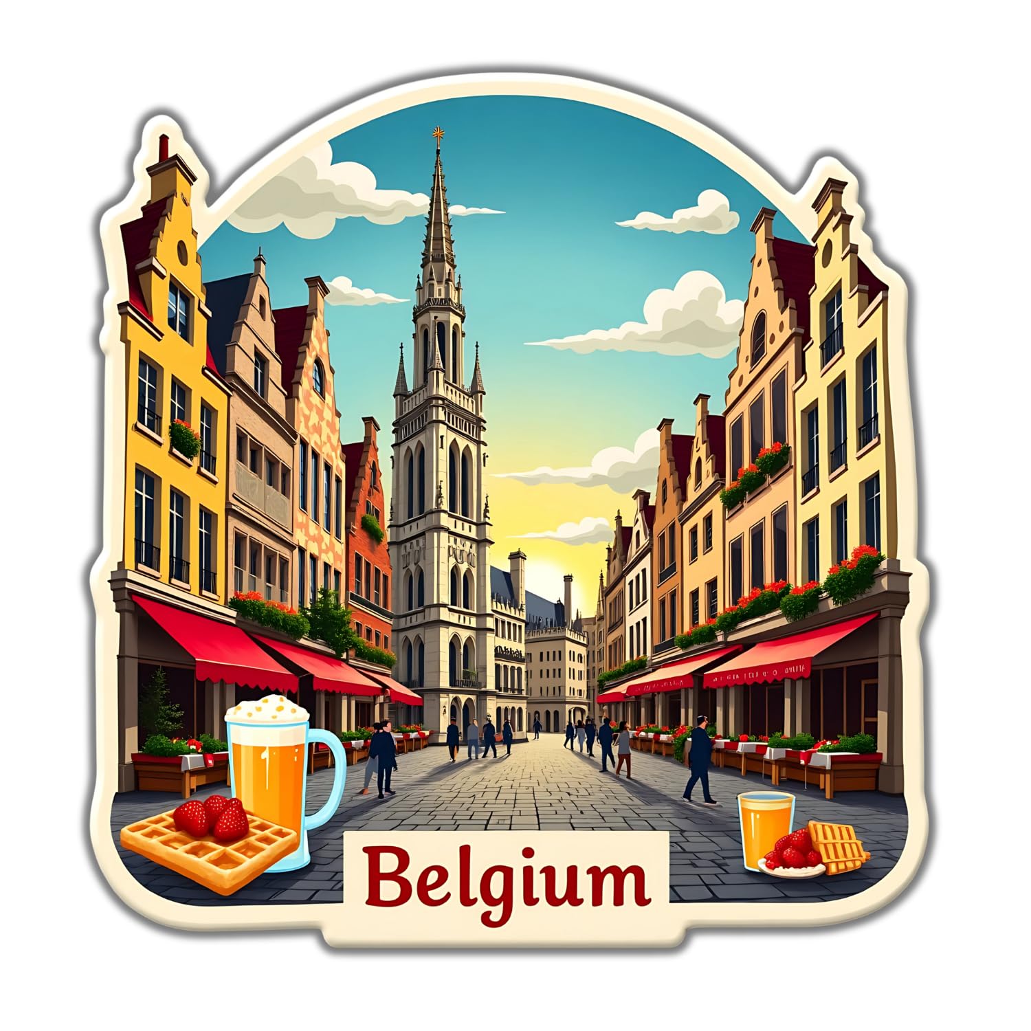 Belgium Fridge Magnet - Authentic Souvenir Gift -12 Belgium Fridge Magnet - Authentic Souvenir Gift -12