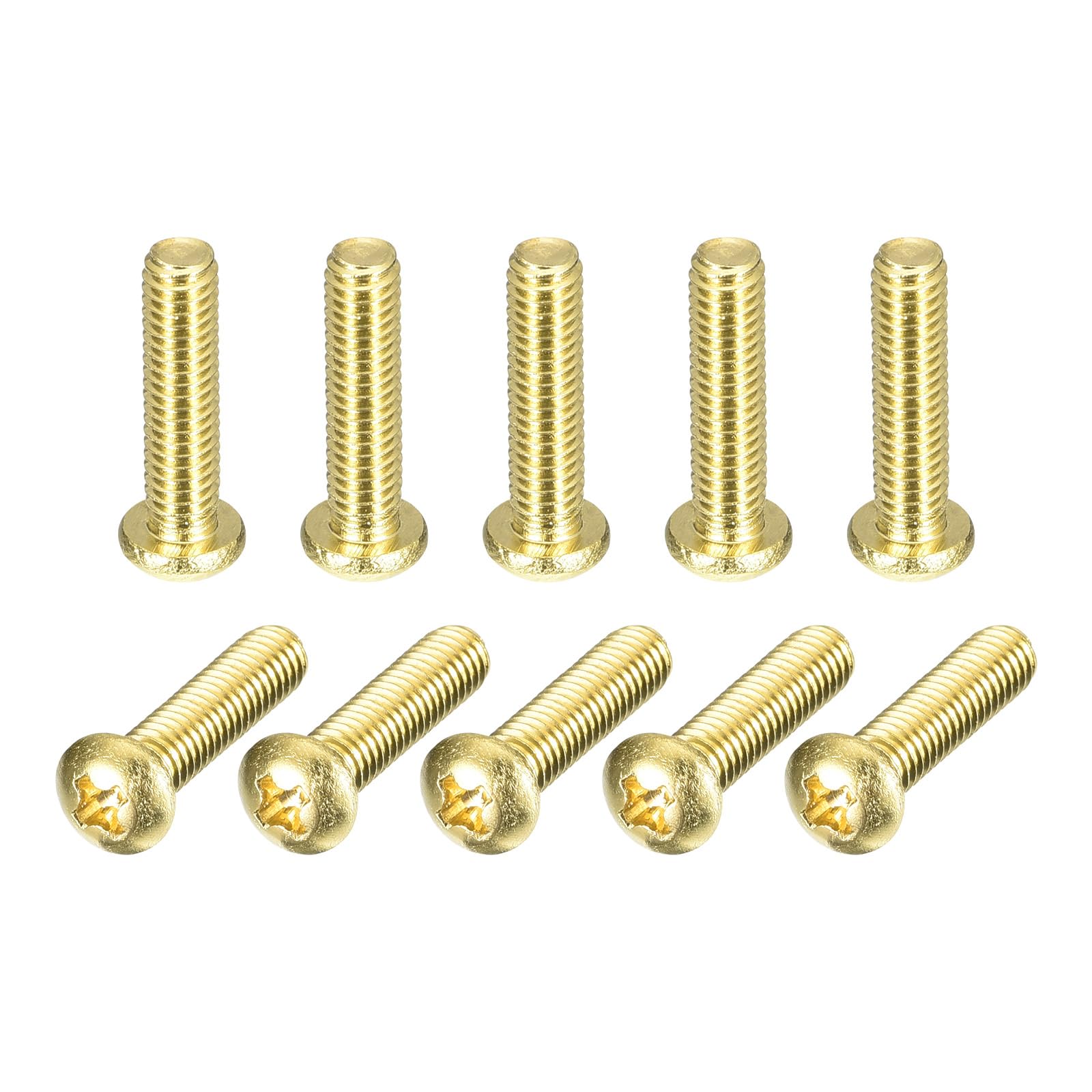 Brass Machine Screws - 60 Pcs M3x6mm -18 Brass Machine Screws - 60 Pcs M3x6mm -18