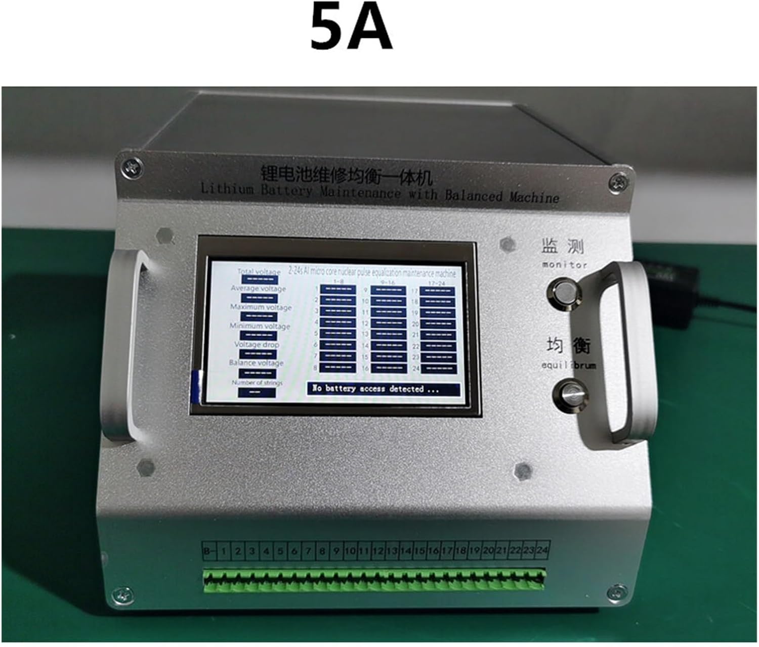 battery equaliser 2-24S 5A 10A Professional Battery Repair Equipment/Battery Equalization Instrument for/Electric vehicle/Car battery (Size : 5A)