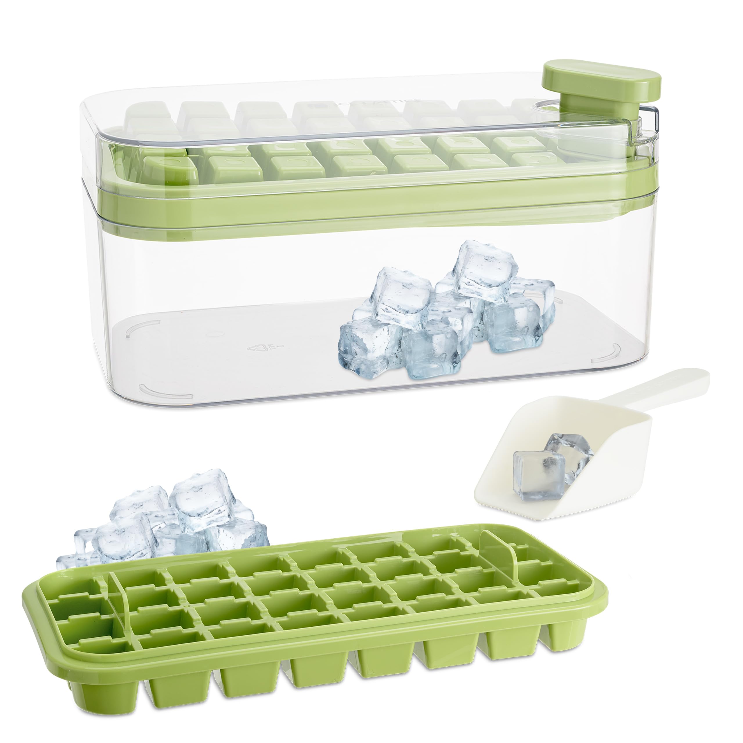 Stampo Ghiaccio 64 Cubetti - Doppio Stampo BPA Free Con Contenitore E Paletta, Per Casa E Bar - Foto 7