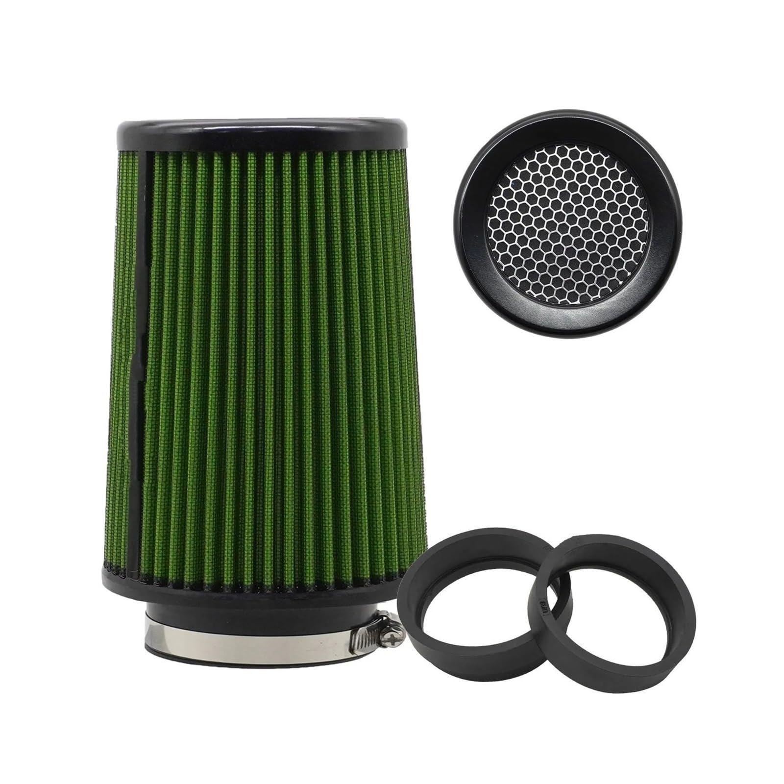 Filtr powietrza silnika Filtr powietrza 76 mm, 4-calowy, sportowy, wyścigowy, do samochodów, układów dolotowych, zestaw filtrów, pudełko, części samochodowe(101mm-Green)