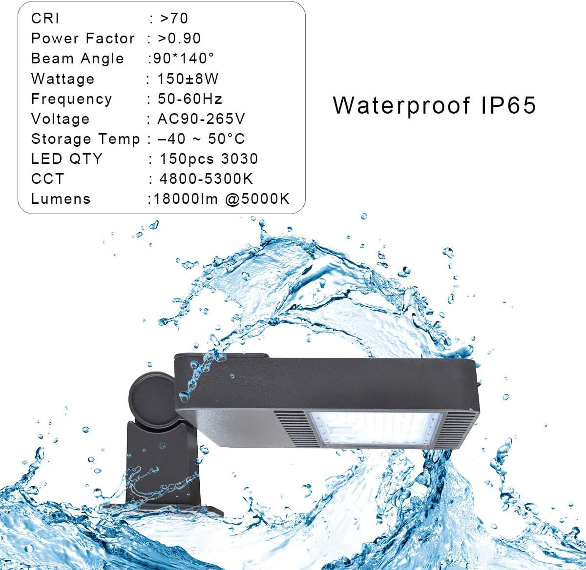 Hottest Sales LED Parking Lot Lights 150W-18000lm Outdoor LED Flood Lights 5000K LED Shoebox Lights - Arm Mount for Aquare Pole Commercial Street Area Light for Stadium, Parking Lot, Roadways (Optional photocell) Black Friday - 70% OFF LED Parking Lot Lights 150W-18000lm Outdoor LED Flood Lights 5000K LED Shoebox Lights - Arm Mount for Aquare Pole Commercial Street Area Light for Stadium, Parking Lot, Roadways (Optional photocell)