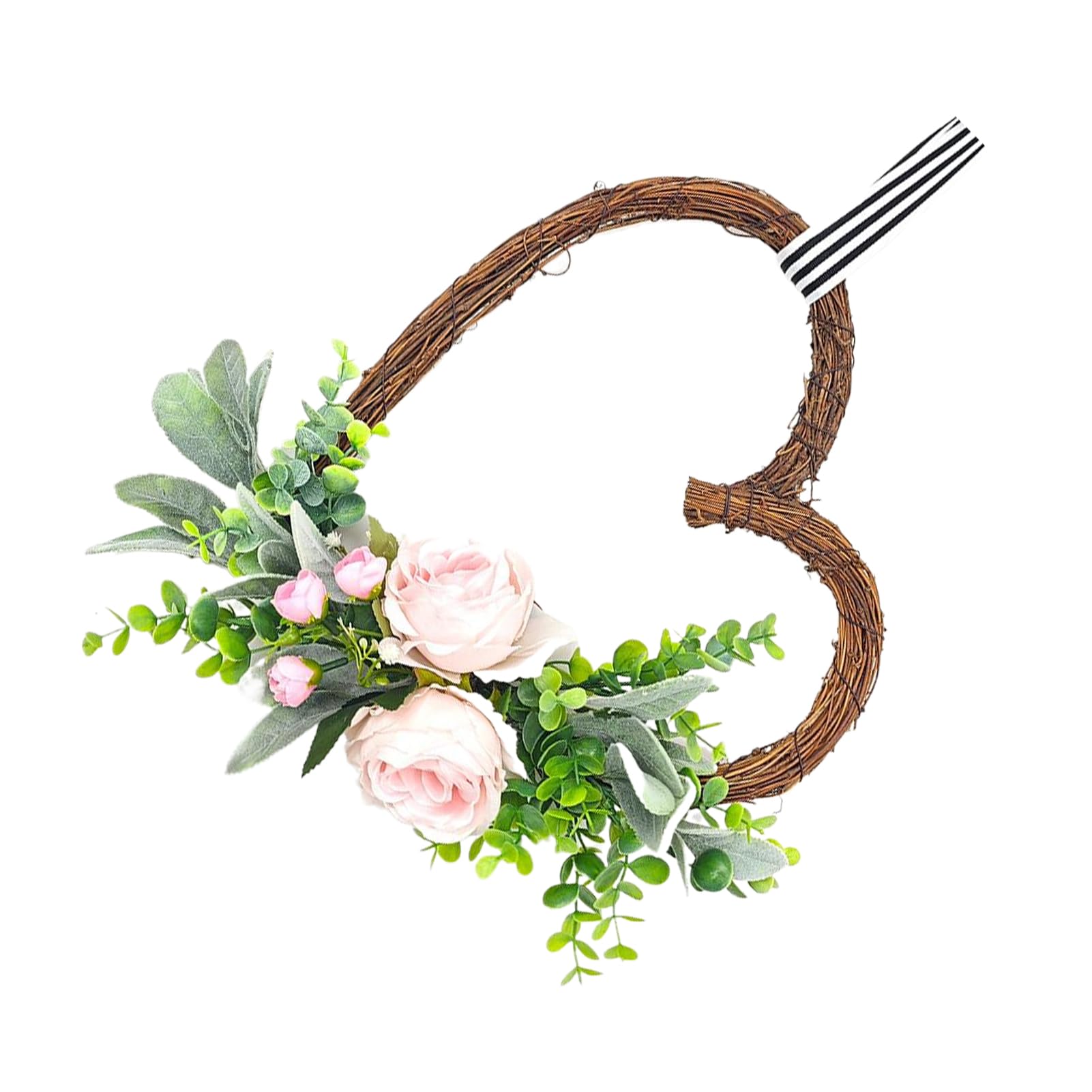 Lixsazse Garland And Heart Wreath Wedding Decoration Adds Cheerful Vibes To Space Valentines Day Celebrations Representing Love And Warmth Of Occasion.
