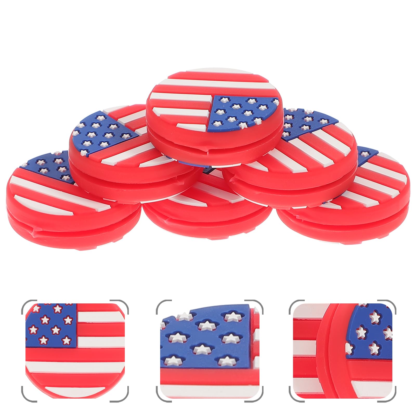 Jual 10pcs Assorted National Flag Silicone Vibration Dampeners For Tennis Racket Di Seller - Foto 9