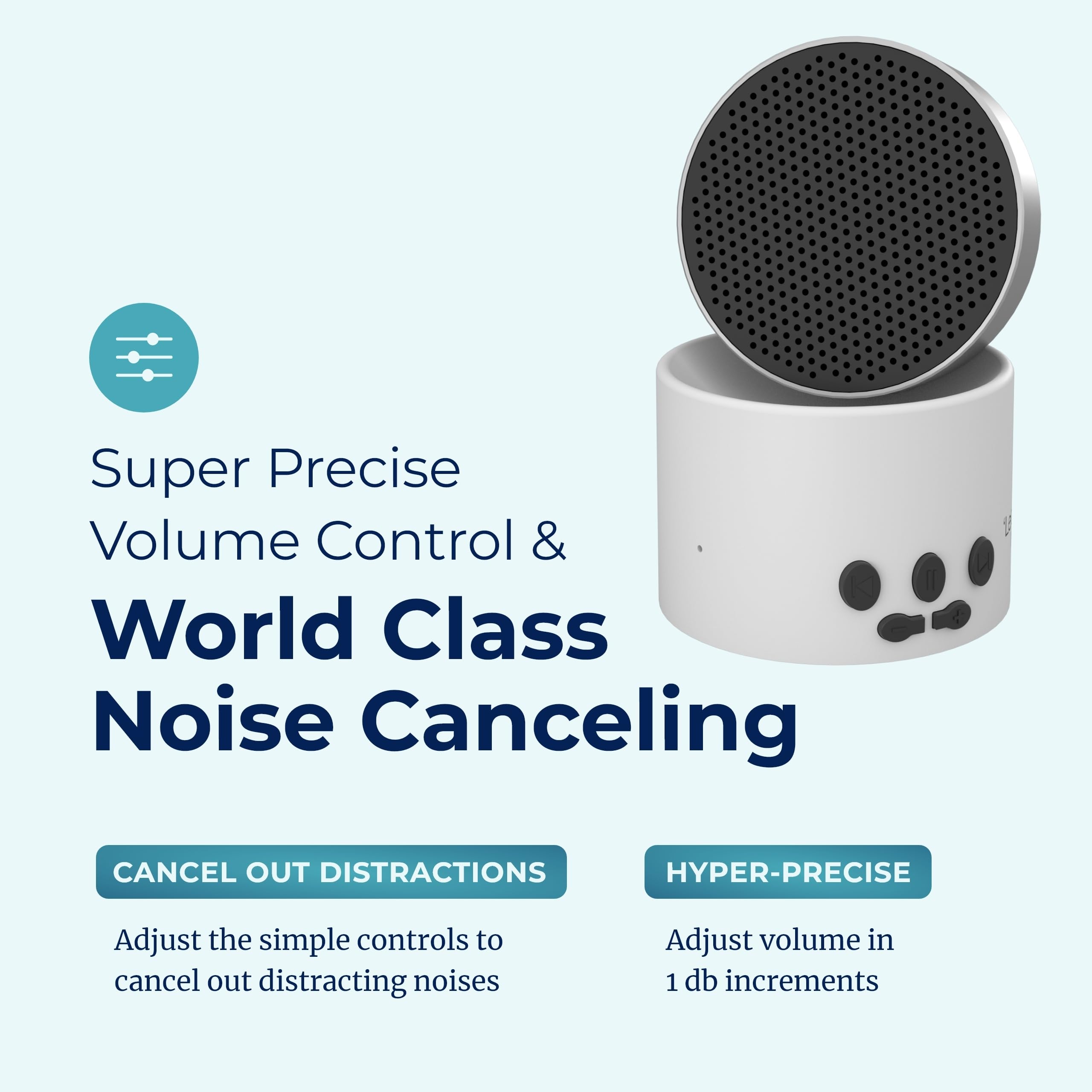 Lectrofan Micro2 Weißes Rauschgerät White Noise Sound Machine Bluetooth-Lautsprecher Weiß