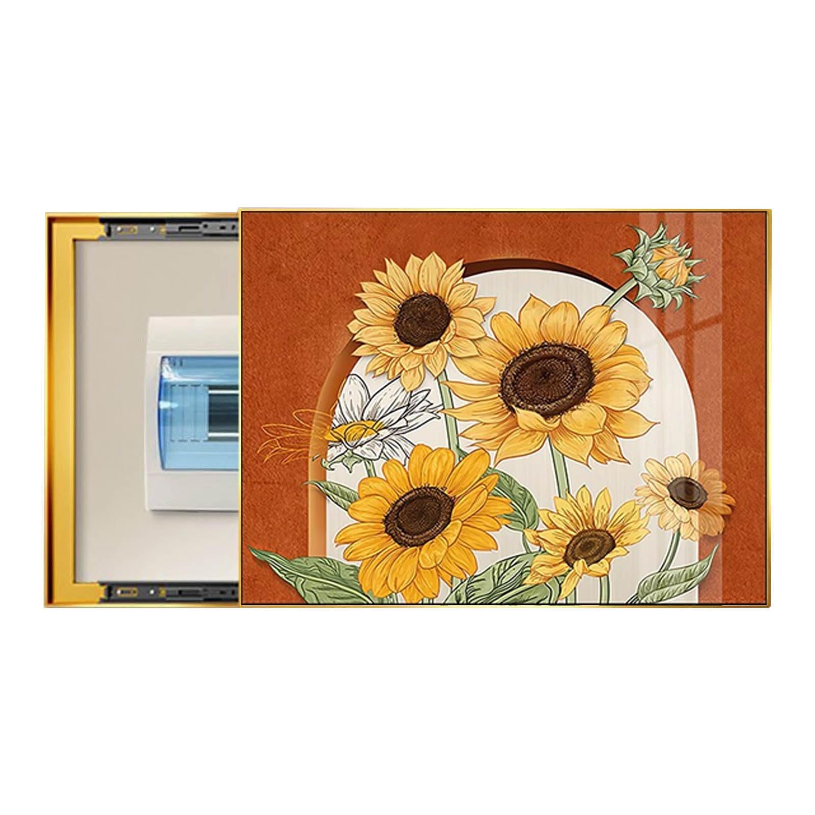 Copertura Quadri Elettrici Decorazioni Scorrevoli Per Pareti Murales Per Scatole Elettriche Uso Generale Adatto Per Corridoi (D,45x35cm)