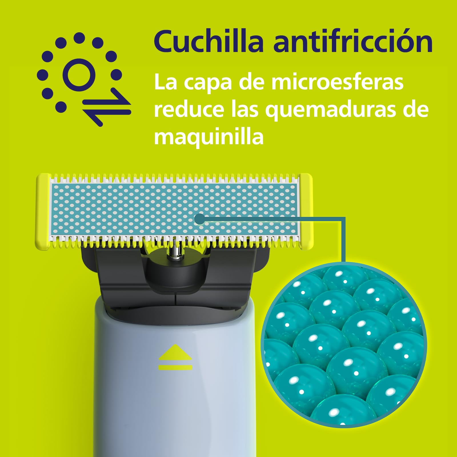 Philips OneBlade First Shave cuchillas, compatibles con todos los mangos OneBlade y OneBlade Pro, para piel facial muy sensible, 2 unidades (modelo QP225/50)