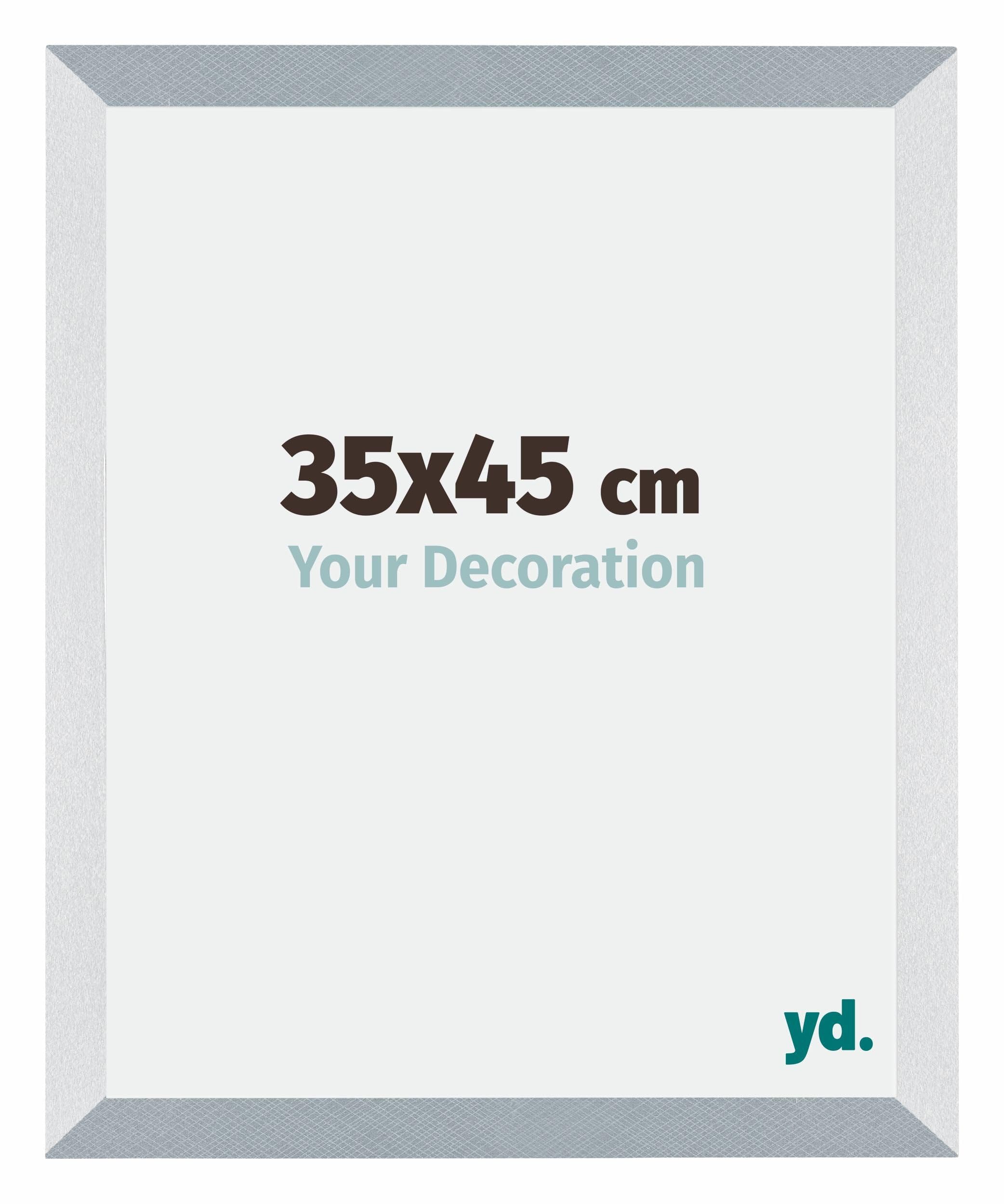 Your Decoration - Picture Frame 35x45 cm - Aluminum Brushed - Decorative Wall Frame in MDF with Antireflection - Frame 35x45 - Mura โ image 1