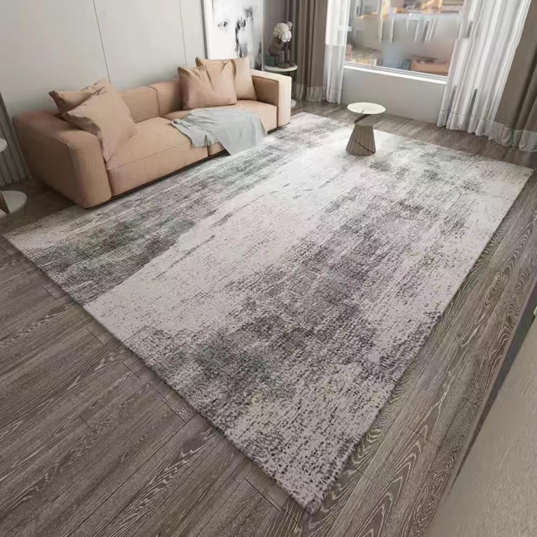 Amazon｜[NHYGDY] ラグ ラグマット 200*300cm 格子柄 カーペット