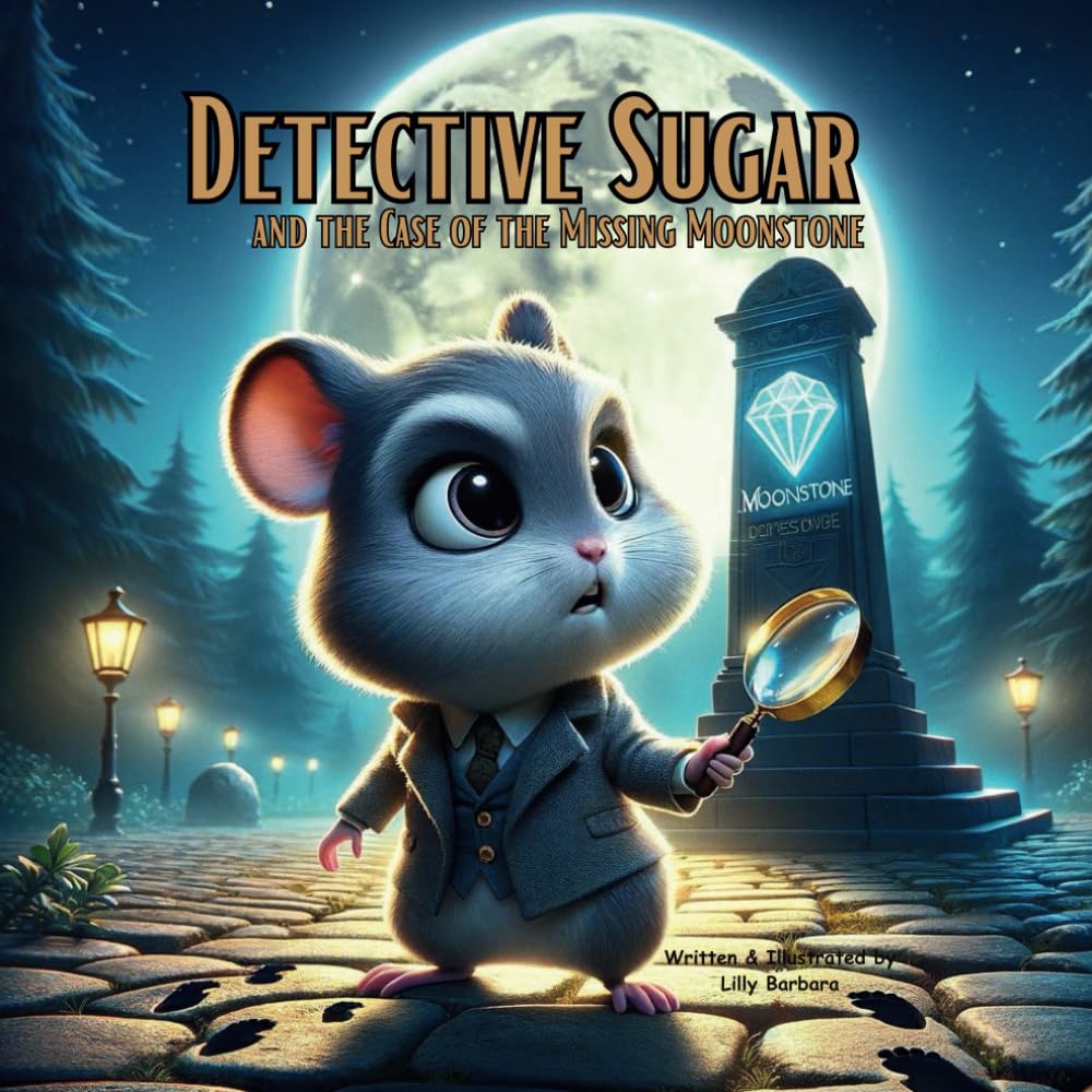 Detective Sugar and the Case of the Missing Moonstone: A Story Book About Hamster For Kids (Detective Sugar: Hamster Mysteries for Young Sleuths)