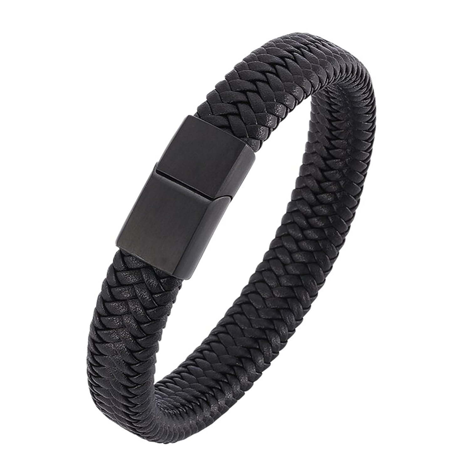 Fashion Frill Stylish Bracelet for Men Black Leather Hand Band Jewellery Accessories For Boys Gift for Husband & Boyfriend Fashion Frill Stylish Bracelet for Men Black Leather Hand Band Jewellery Accessories For Boys Gift for Husband & Boyfriend