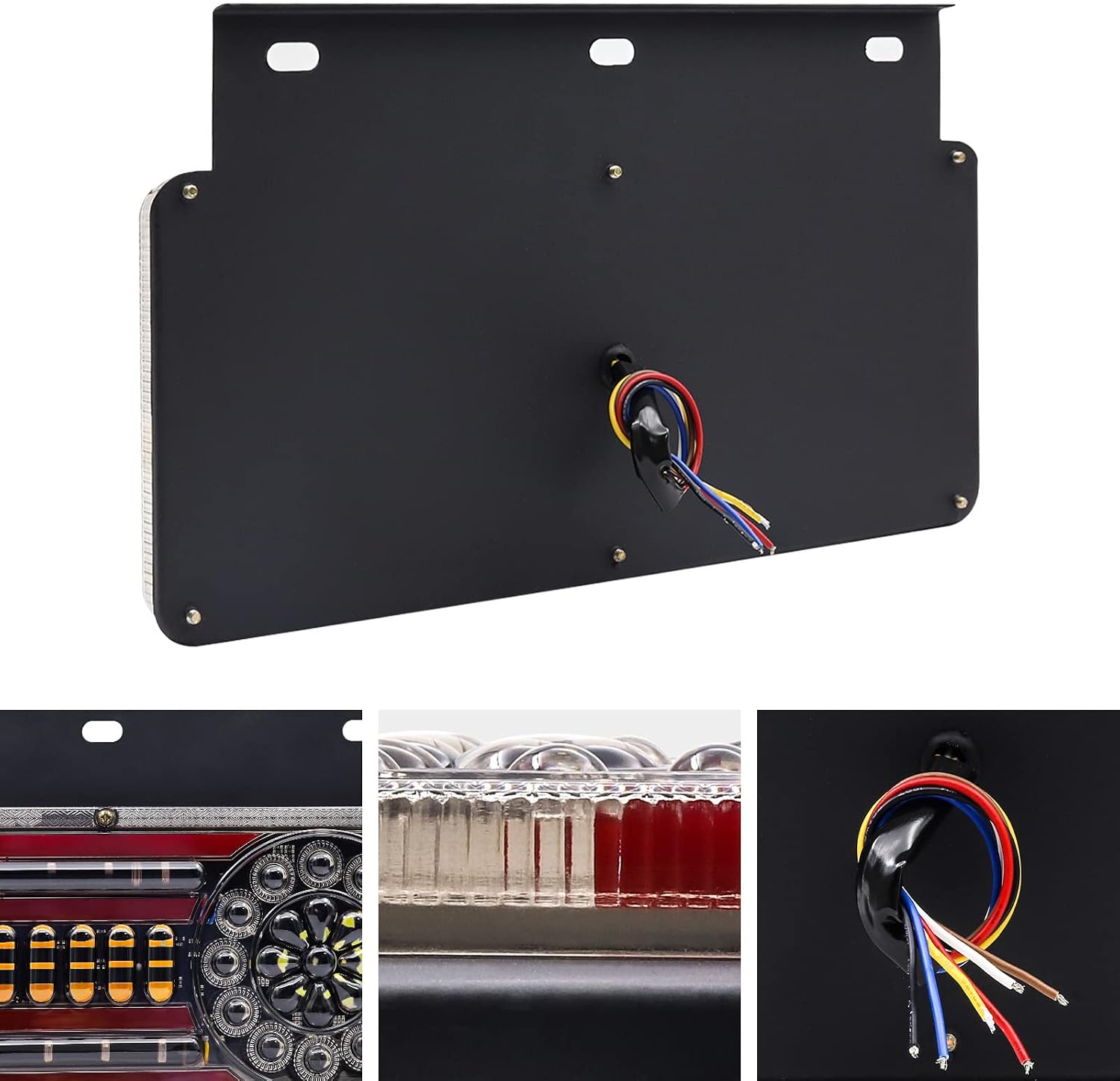 2PCS Trailer Tail Light 24V LED Indicator Brake Stop Lights for Trailers
