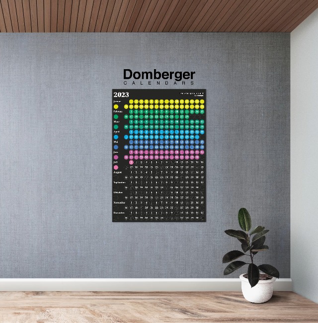 Domberger Calendars - The Jumping Dot: The Original White 2025