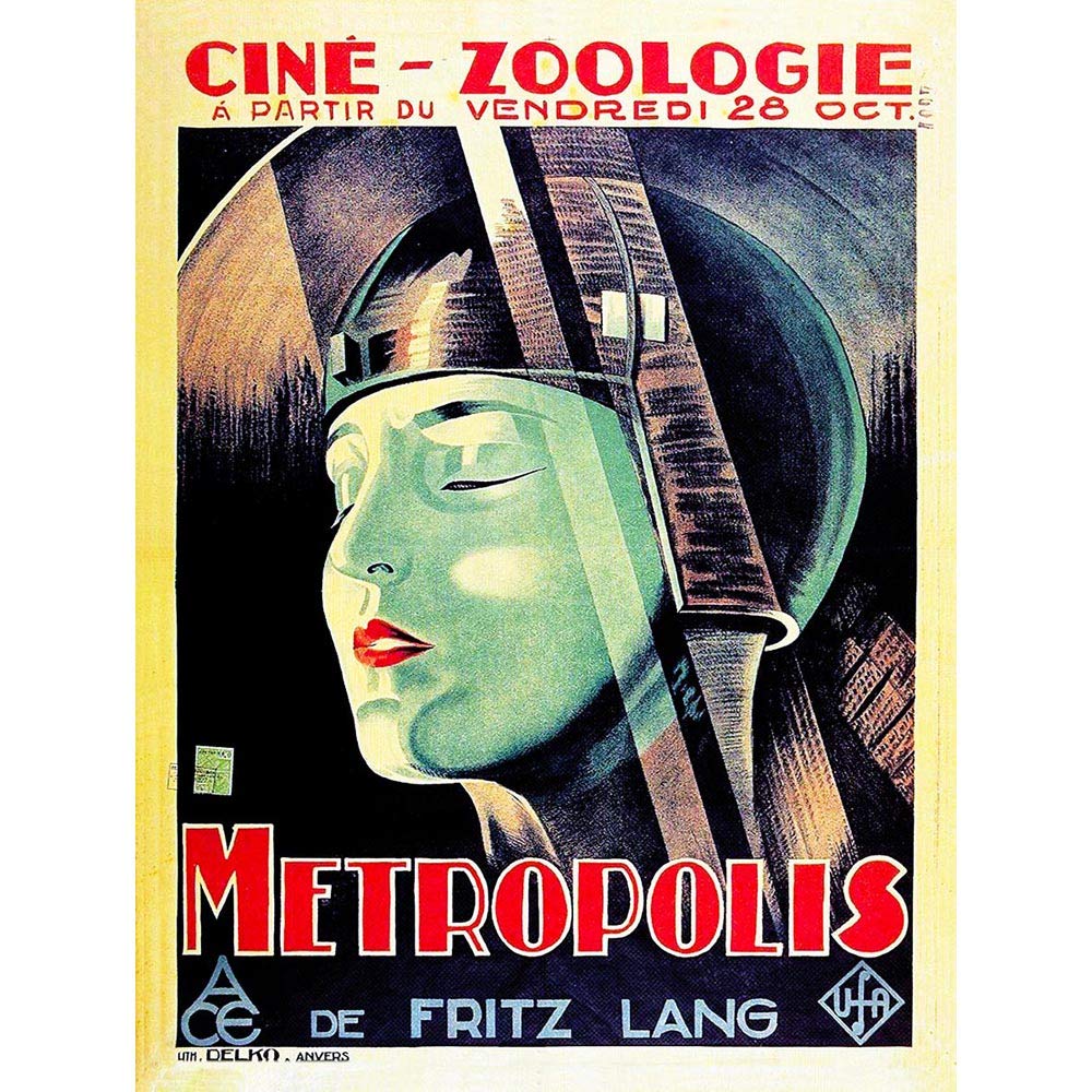 Wee Blue Coo Movie Film Metropolis Fritz Land Dystopian Future Vision France Art Print Poster Wall Decor 12X16 Inch