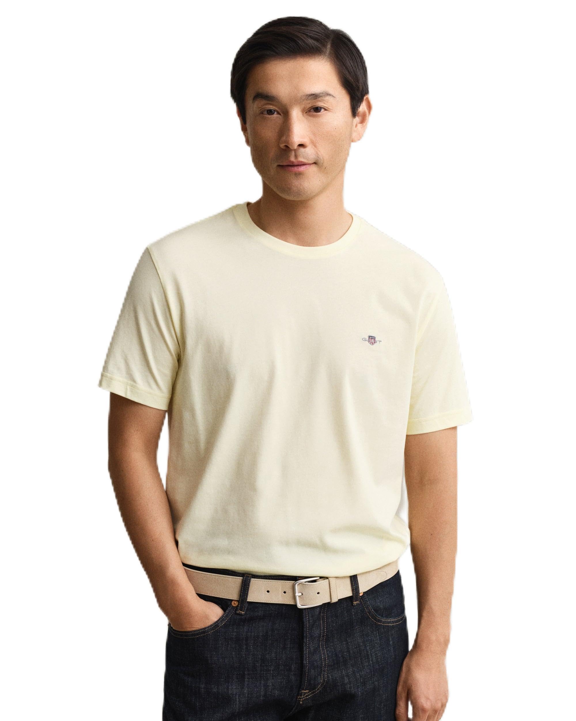 GANT Herren Normales Schild-T-Shirt, Muted Turquoise
