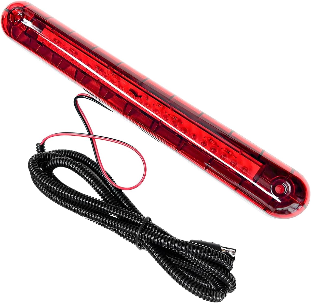Third Brake Light, 24 LED 12V Waterproof Car High-Mounted Rear Brake Tail Lamp, High Level 3rd Braking Lamp Stop Light Assembly for Sedans SUVs Trucks, Car Accessories