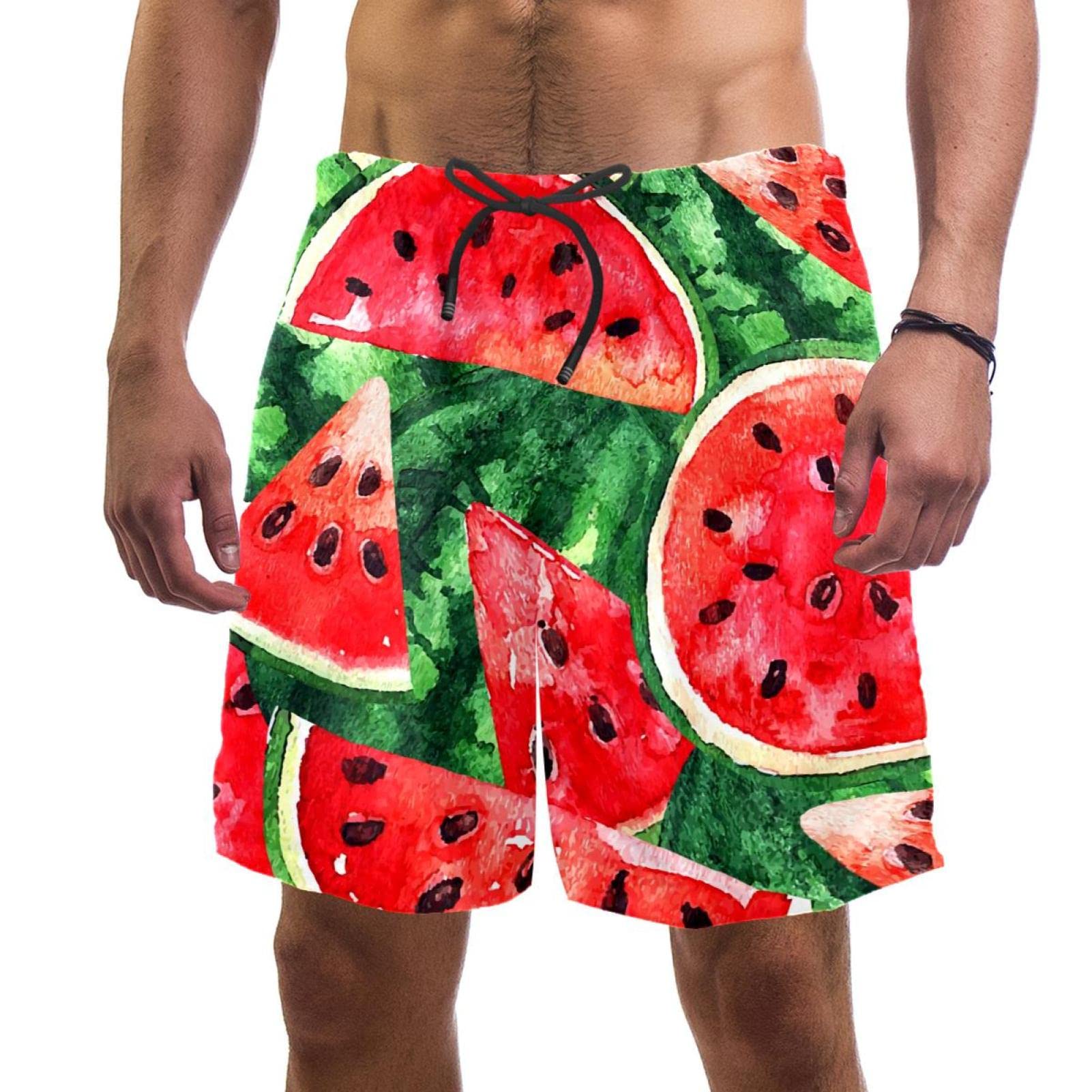 Short de plage pour hommes maillots de bain pastèque HadHfun - 6
