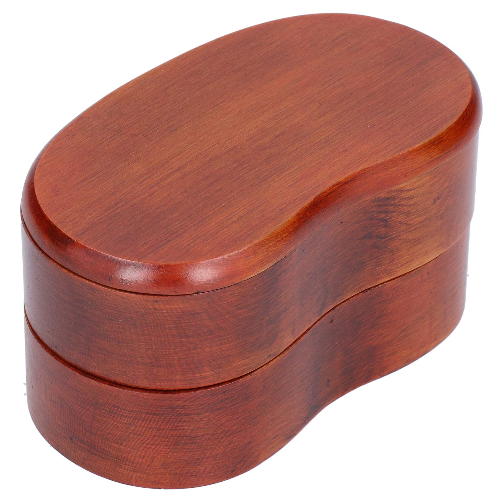 Caja de Doble Capa de Estilo japonés con Carcasa de Madera Natural