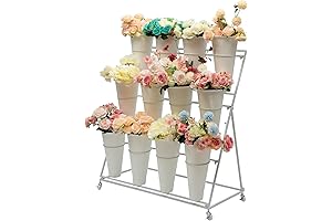 YIYIBYUS Flower Rack Display Stand With Wheels