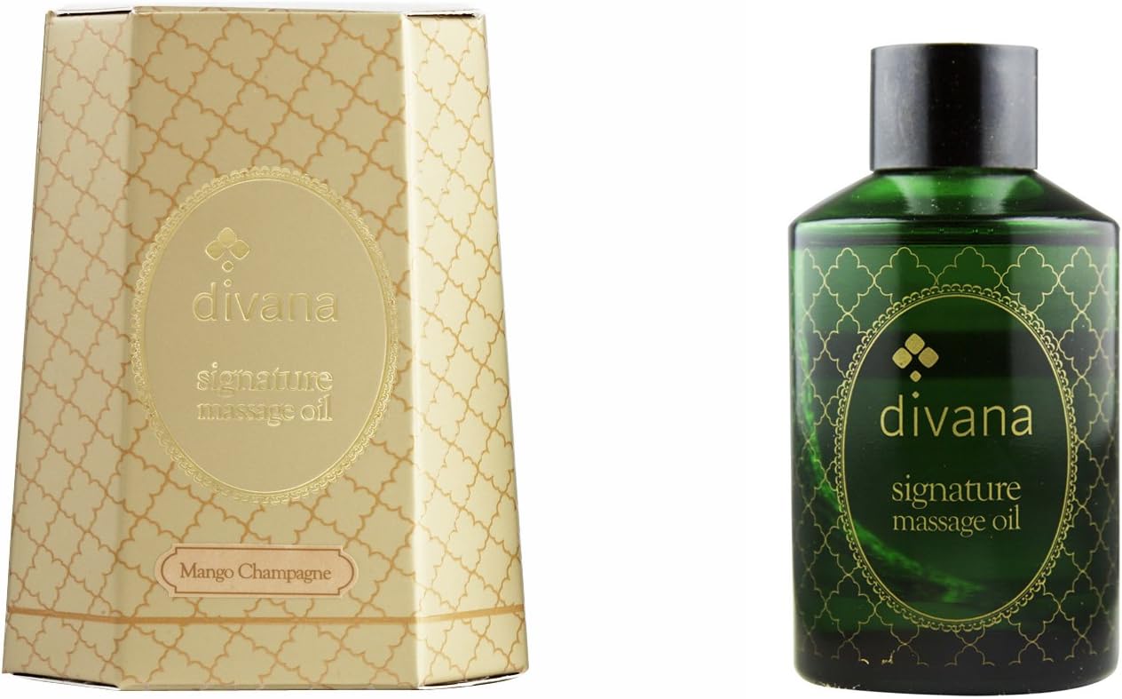 Mango Champagne Signature Massage Oil 100Ml Small Dark Green