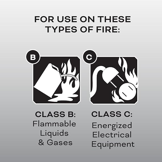 Kidde Auto Fire Extinguisher for Car & Truck, 5-B:C, 3.2 Lbs., Dry Chemical Extinguisher, Strap Bracket (Included) & Fire Extinguisher for Home, 1-A:10-B:C, Dry Chemical Extinguisher, Red