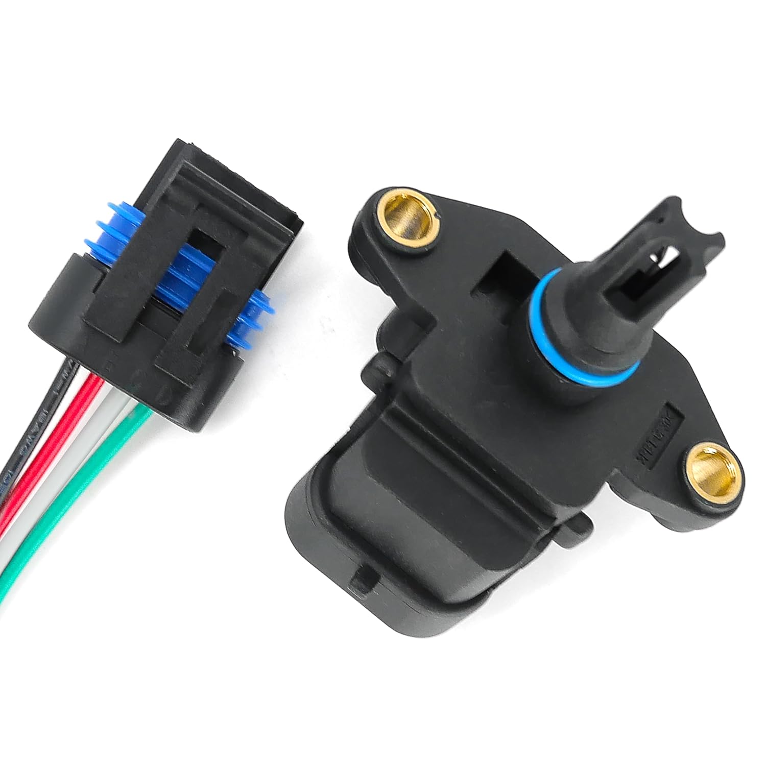 3971106 Boost Pressure Sensor W/Connector Compatible with Cummins 2003-2007 Ram 5.9L