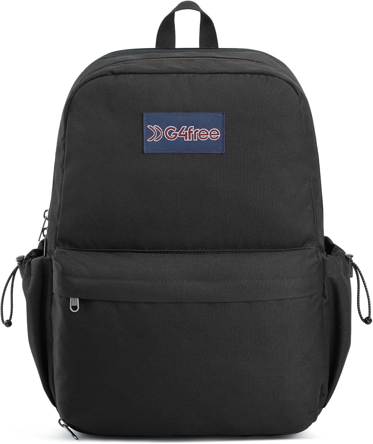 G4Free School Backpack, Lightweight Bookbag with Laptop Compartment, Multiple Pockets Backpack for College Sport Travel-Black