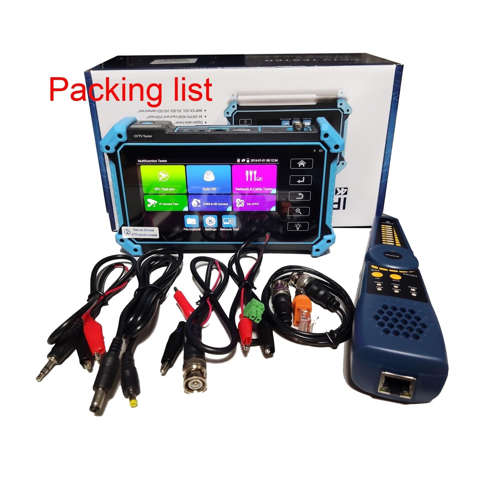 Tester CCTV, Tester CCTV Monitor Do 8MP AHD TVI CVI Kamera Ip Poe DC12V Wejście VGA Dostawa Monitor Testowy Cctv, Monitor CCTV(5100c no SDI)