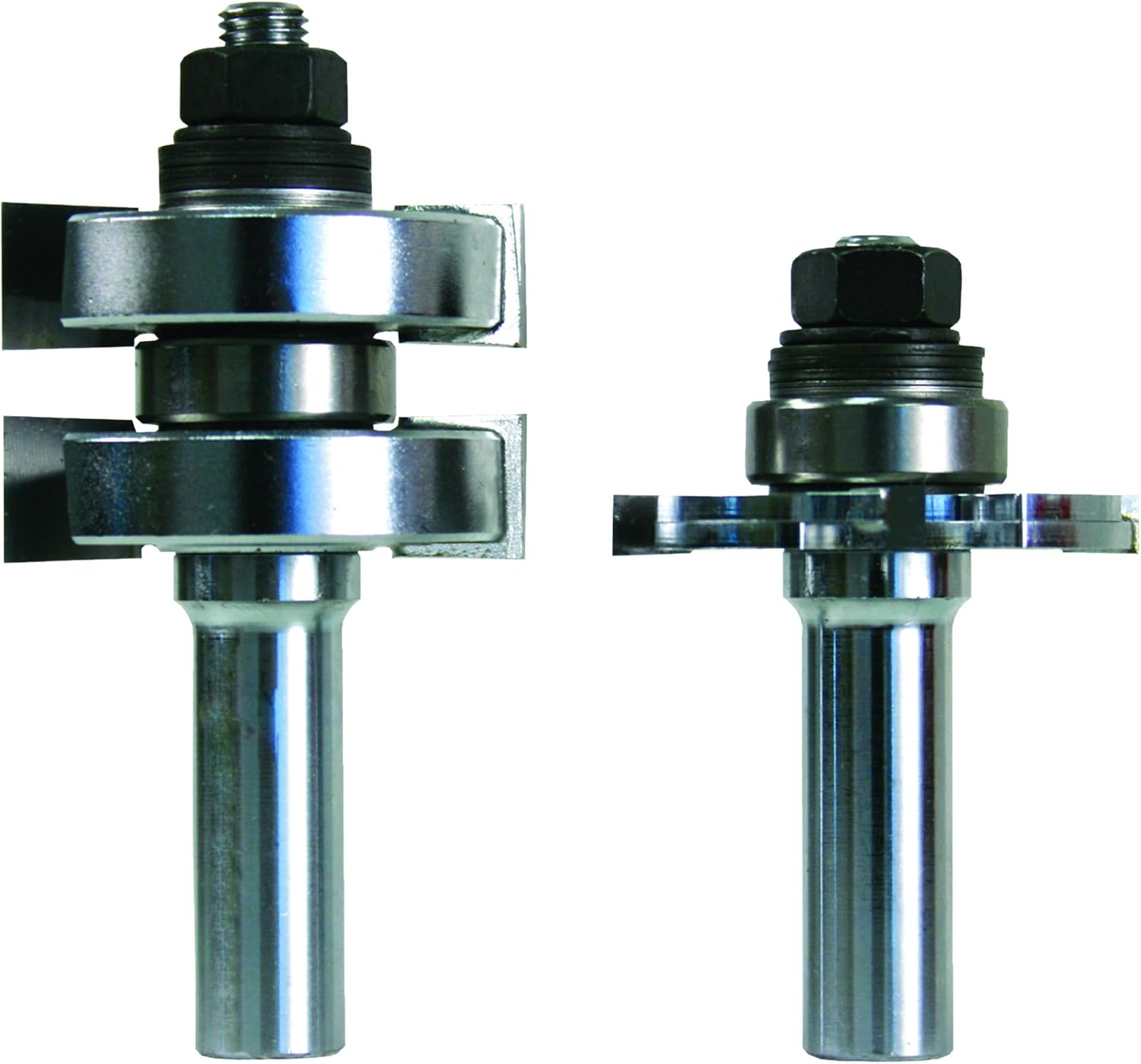 Freud 99-036 Adjustable Tongue & Groove Bit Set and Freud 32-522 5/16", 3/8", 7/16", 1/2" Depth Rabbeting Bit with Bearings