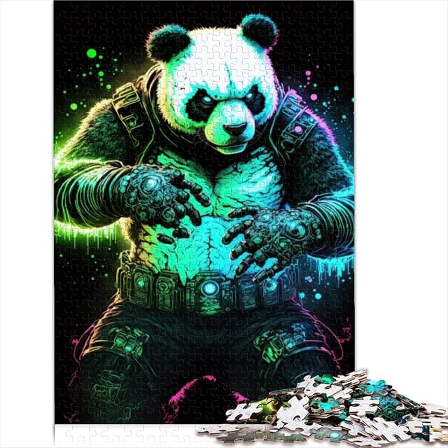 Puzzle for Adults and Children1000 Pieces Panda Neon Toys Puzzle Premium 100% Recycled Board Teens Kids 1000…