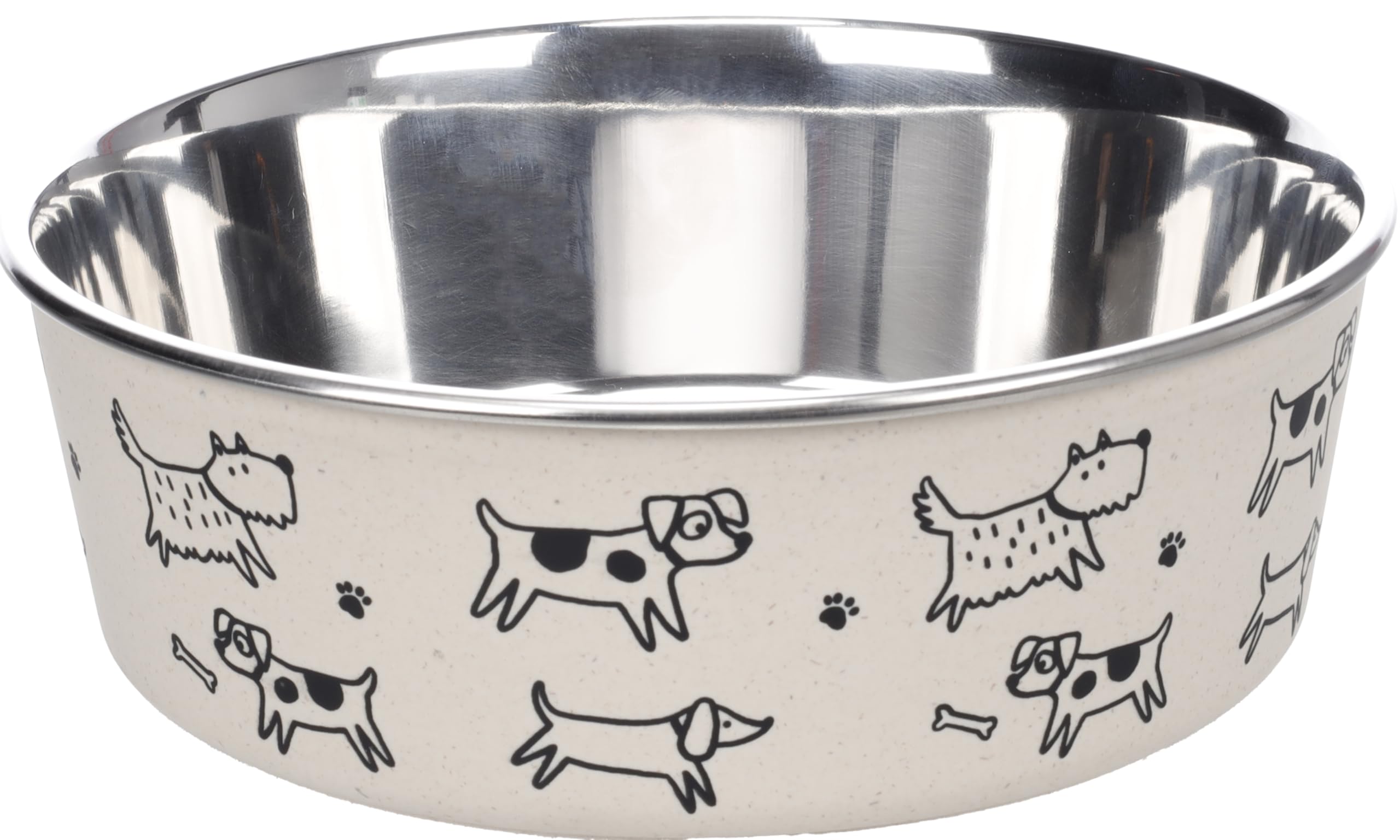 FEEDING AND DRINKING BOWL JAPPIE BEIGE 21CM 1700ML