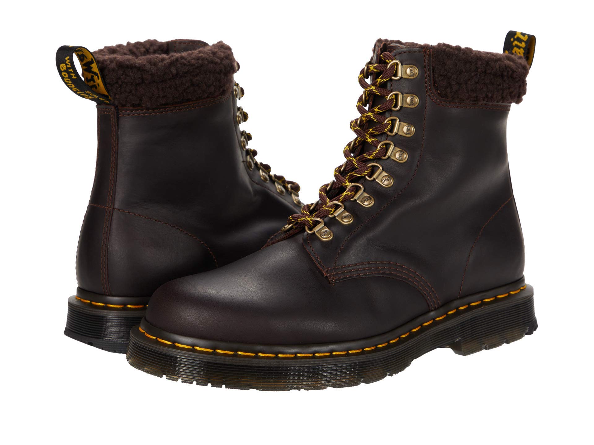 Dr. Martens 1460 Collar Cocoa/Dark Brown Snowplow Waterproof 