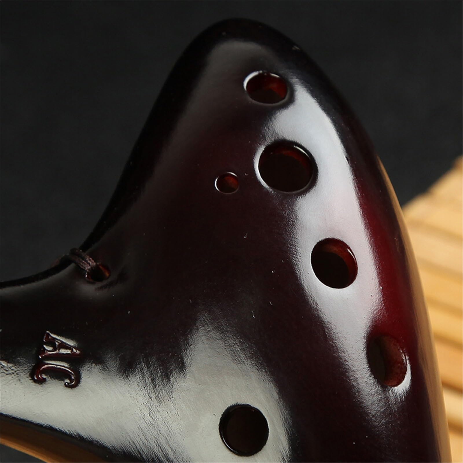 Ocarina Strumento Per Principianti Con Finitura Affumicata Migliorata Chiave Ocarina Alto In Ceramica A 12 Fori
