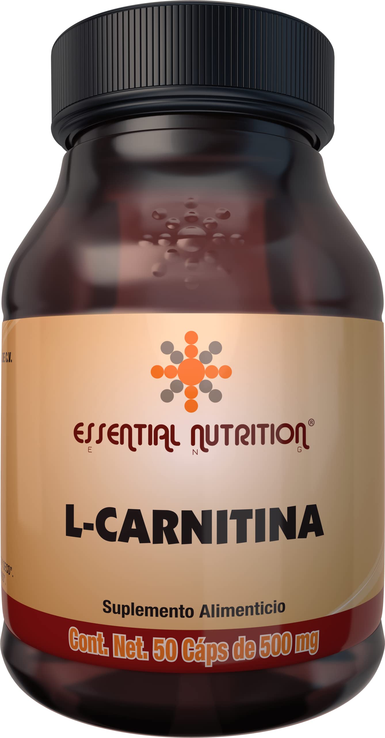 Essential Nutrition L-Carnitina 50 Cápsulas de 500 mg Salud y Cuidado Personal