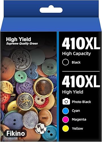 410 XL remanufacturados para cartuchos de tinta Epson 410XL Paquete de 5 cartuchos de tinta de repuesto para Epson 410 XL T410XL para usar para