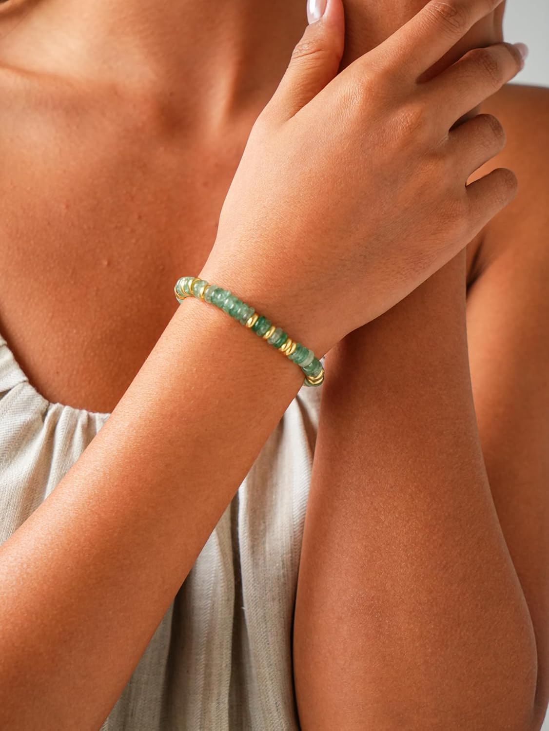 Inspirational Gifts for Women Amazonite Lapis Lazuli Healing Natural Stone Bracelets Christmas Birthday Gifts for Women Friend Sister Mom Grandma - Image 3