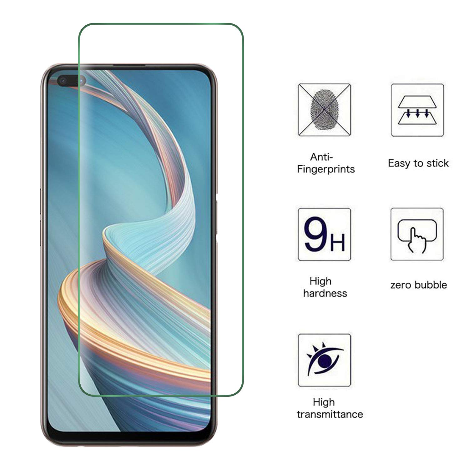 PELLICOLA VETRO TEMPERATO Per OPPO RENO 2Z / 2F Protezione Schermo
