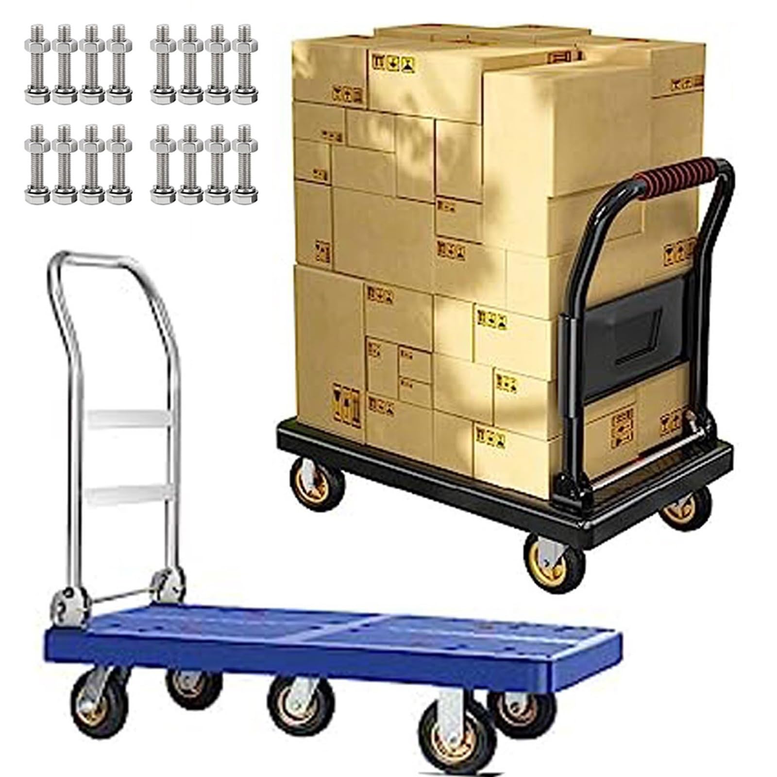 Luftreifen Gummi Rollen, 4 Schwerlastrollen Pannensichere, Luftreifen Gummiräder Industriell Rad Ø15/20/25cm, Gummi Bockrolle Tragkraft 150Kg, Für Möbelroller Transportroller, Werkbank Rollen