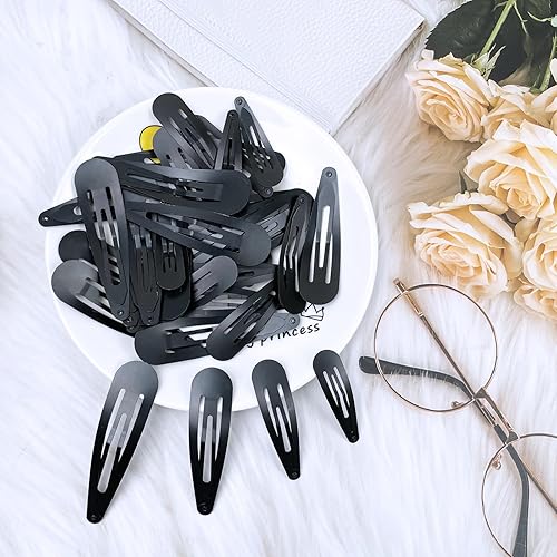 Miniatura 6 de 40 pinzas para el cabello para mujer, pasadores de metal grandes con caja de almacenamiento, accesorios antideslizantes para mujeres, niñas, niños,