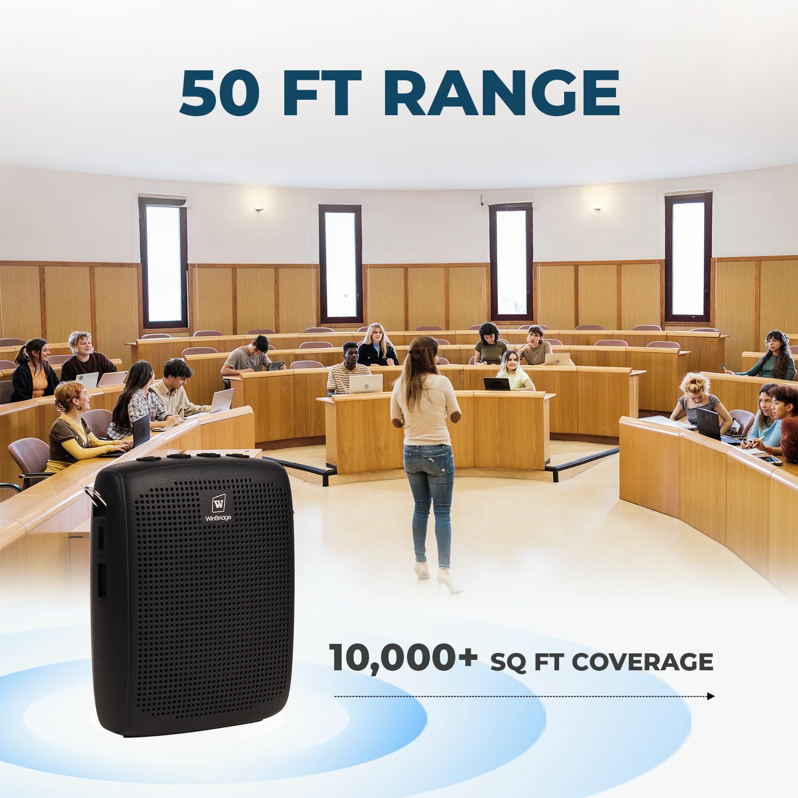 ポータブルスピーカー付きマイク 15W ハンズフリー拡声器 小型 イベント運動会 Amazon | WWINBRIDGE ポータブルスピーカー付きマイク 15W ハンズ