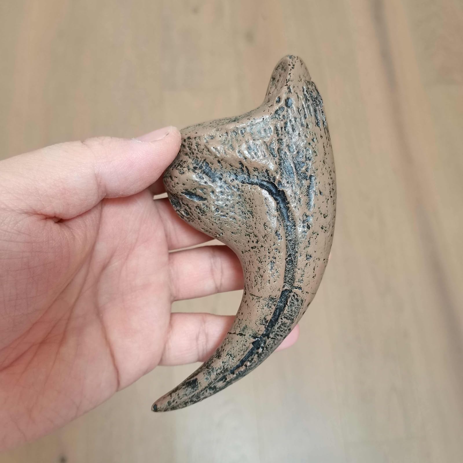 Velociraptor Dinosaurio Tamaño Natural Garra Fósil Réplica Dinosaurio Réplica Fósil Decoración para Casa Oficina Decoración Artesanía Enseñanza Prop